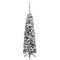 Slim Christmas Tree with LEDs&Ball Set&Flocked Snow Green